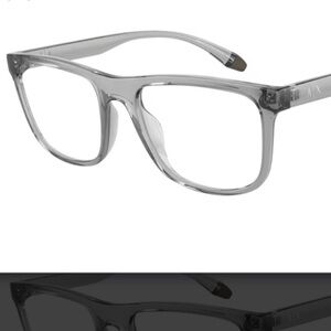 Armani Exchange AX3101U Eyeglasses Frams RX-able 8334 Shiny Transparent Gray NWT